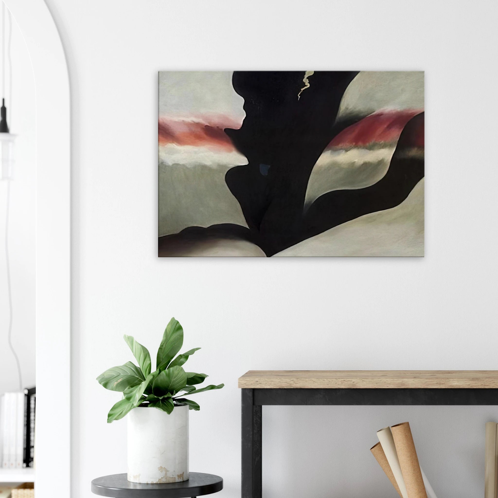 Black Place Green Canvas | Georgia O'Keeffe Canvas | Georgia O Keeffe Prints