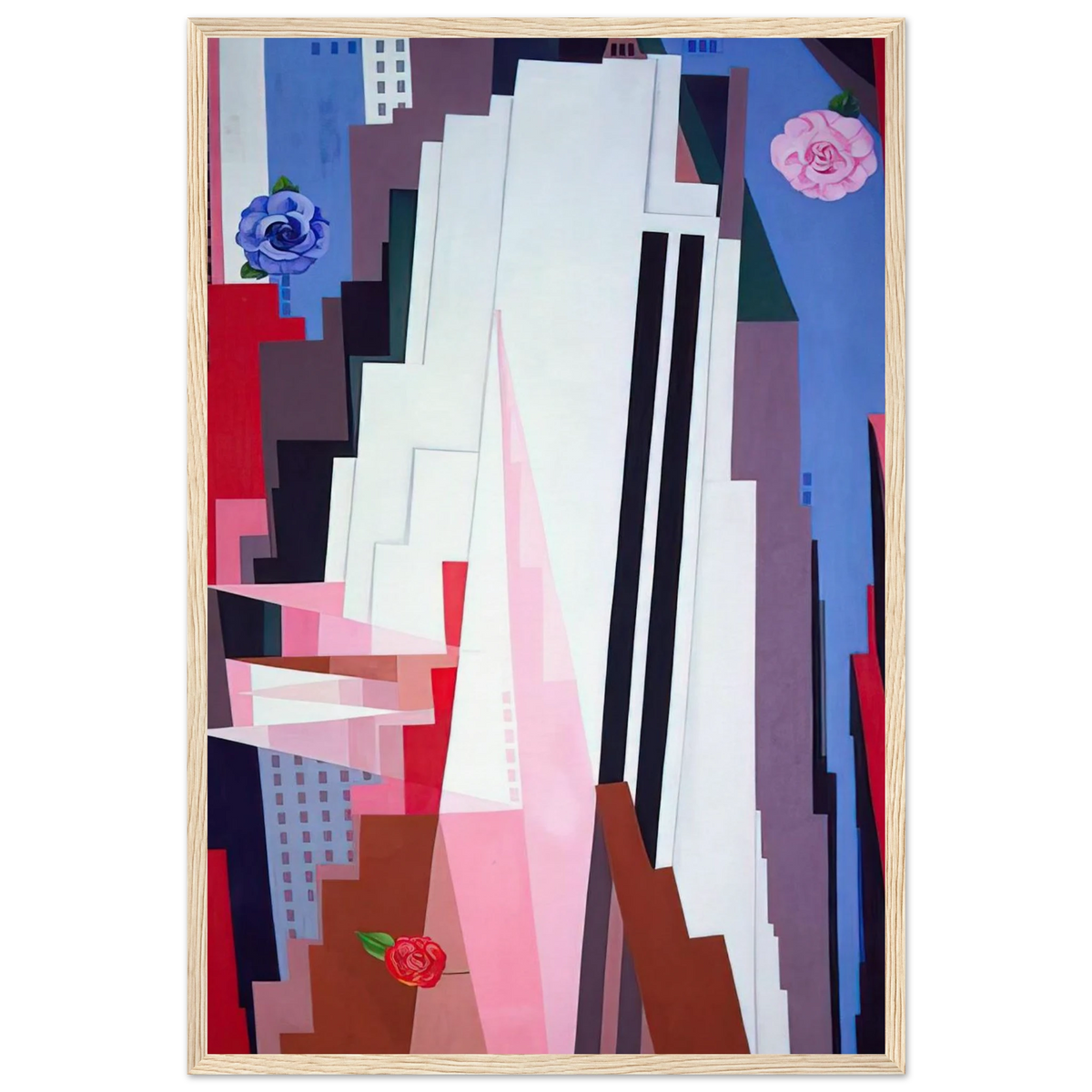 Manhattan Framed Poster | Georgia O'Keeffe Framed Prints Wall Art | Georgia O Keeffe Prints