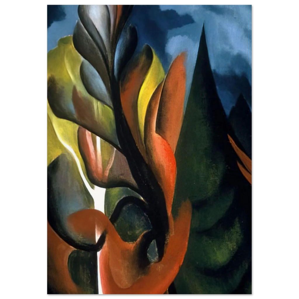 Maple and Cedar, Lake George Poster | Georgia O'Keeffe Poster | Georgia O Keeffe Prints
