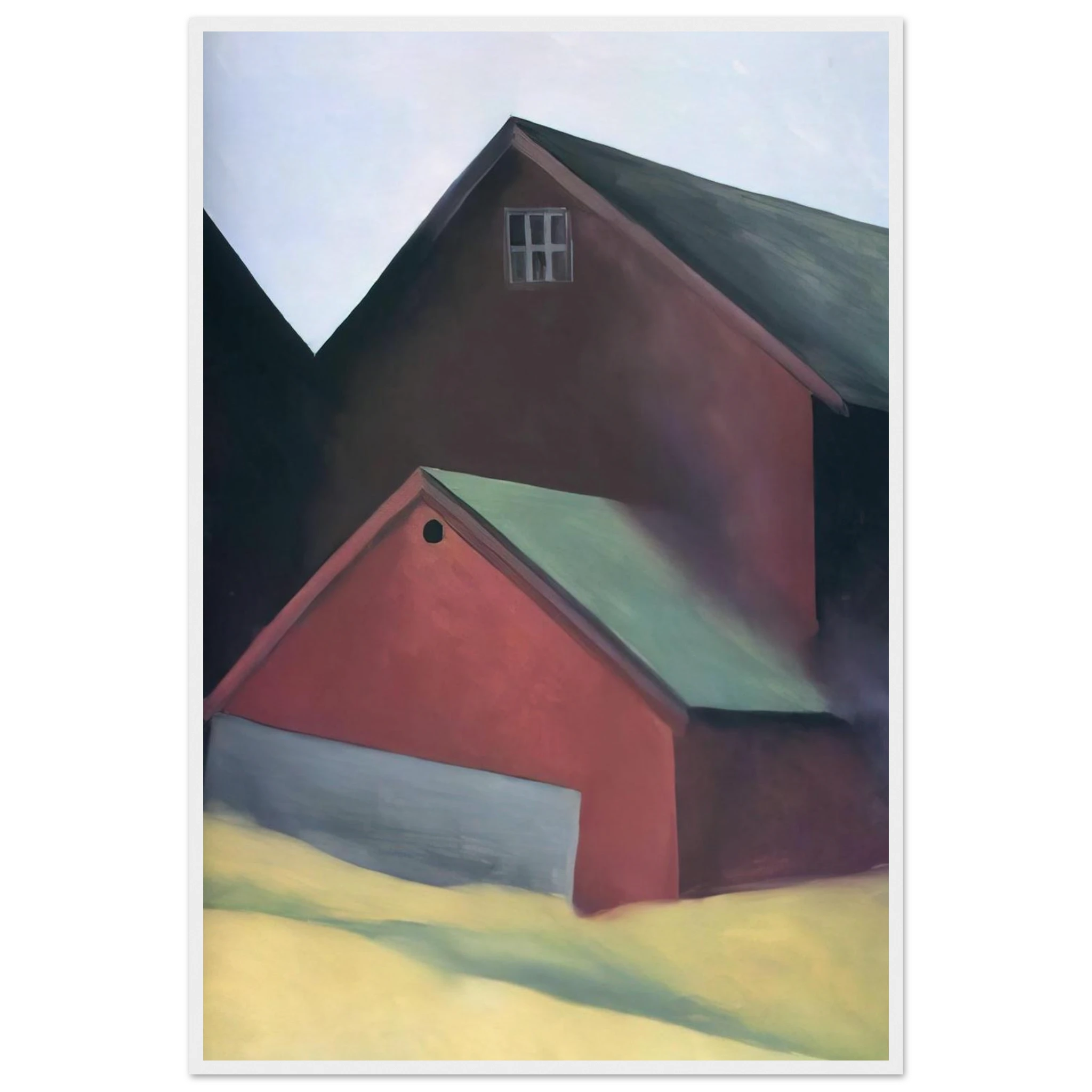 Ends Of Barns Framed Poster | Georgia O'Keeffe Framed Prints Wall Art | Georgia O Keeffe Prints
