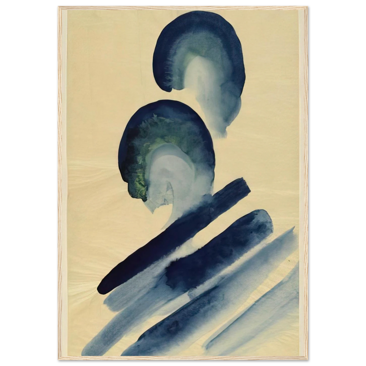 Blue-02 Framed Poster | Georgia O'Keeffe Framed Prints Wall Art | Georgia O Keeffe Prints