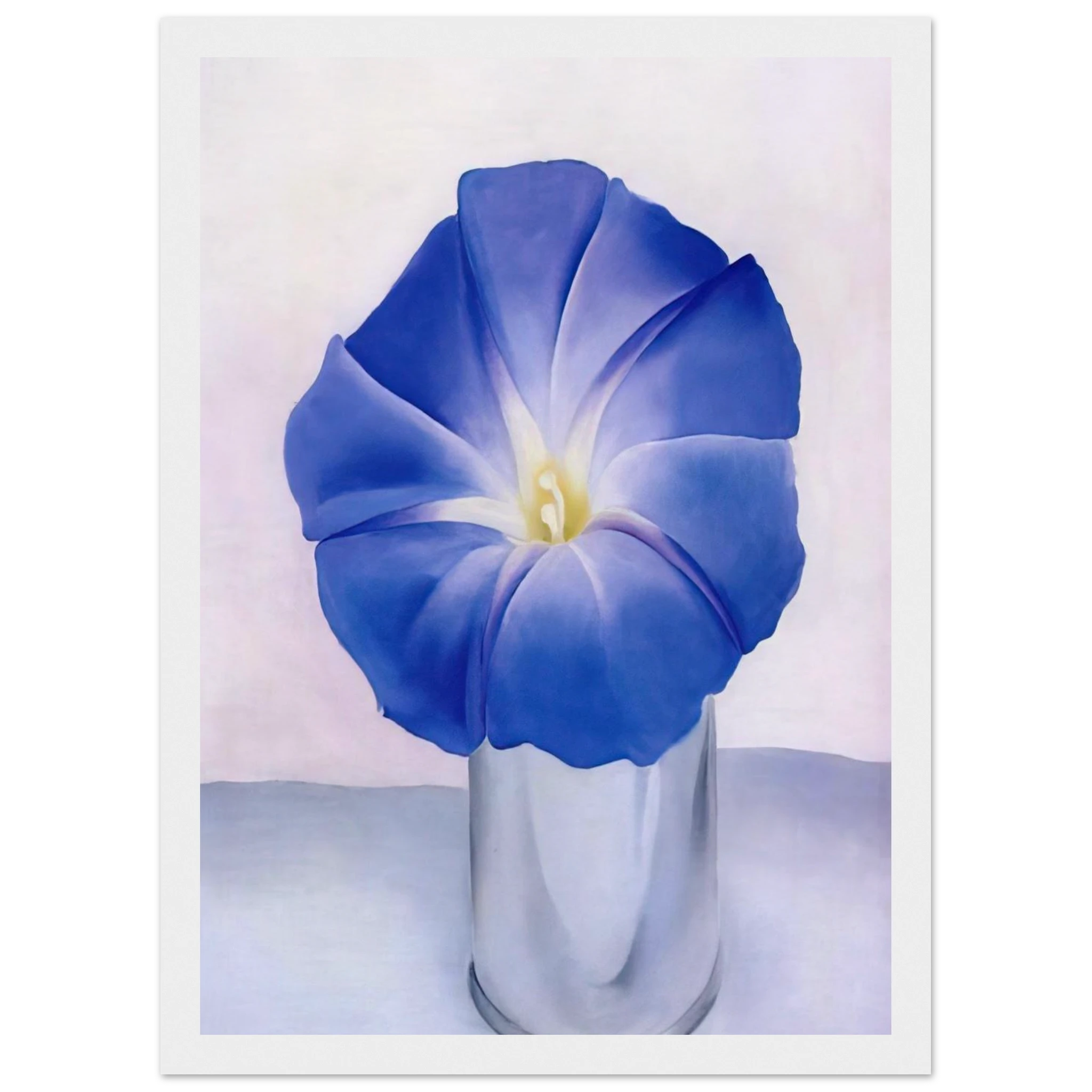 Blue Morning Glory Framed Poster | Georgia O'Keeffe Framed Prints Wall Art | Georgia O Keeffe Prints
