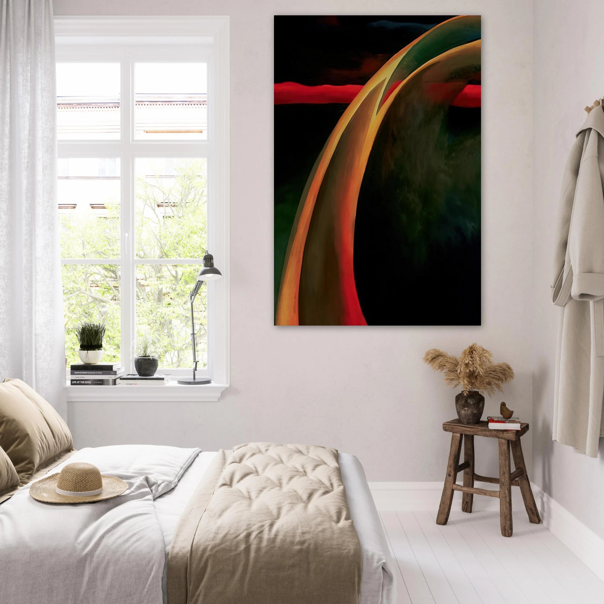 Red and Orange Streak Poster | Georgia O'Keeffe Poster | Georgia O Keeffe Prints