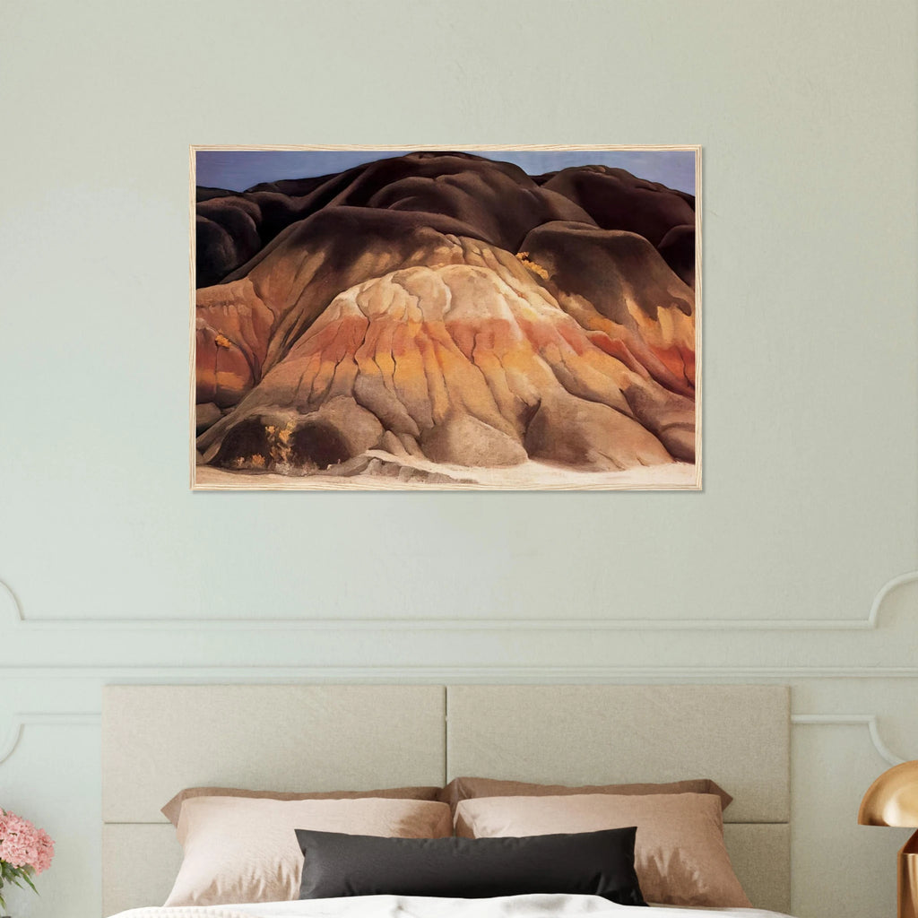 Grey Hills Framed Poster | Georgia O'Keeffe Framed Prints Wall Art | Georgia O Keeffe Prints