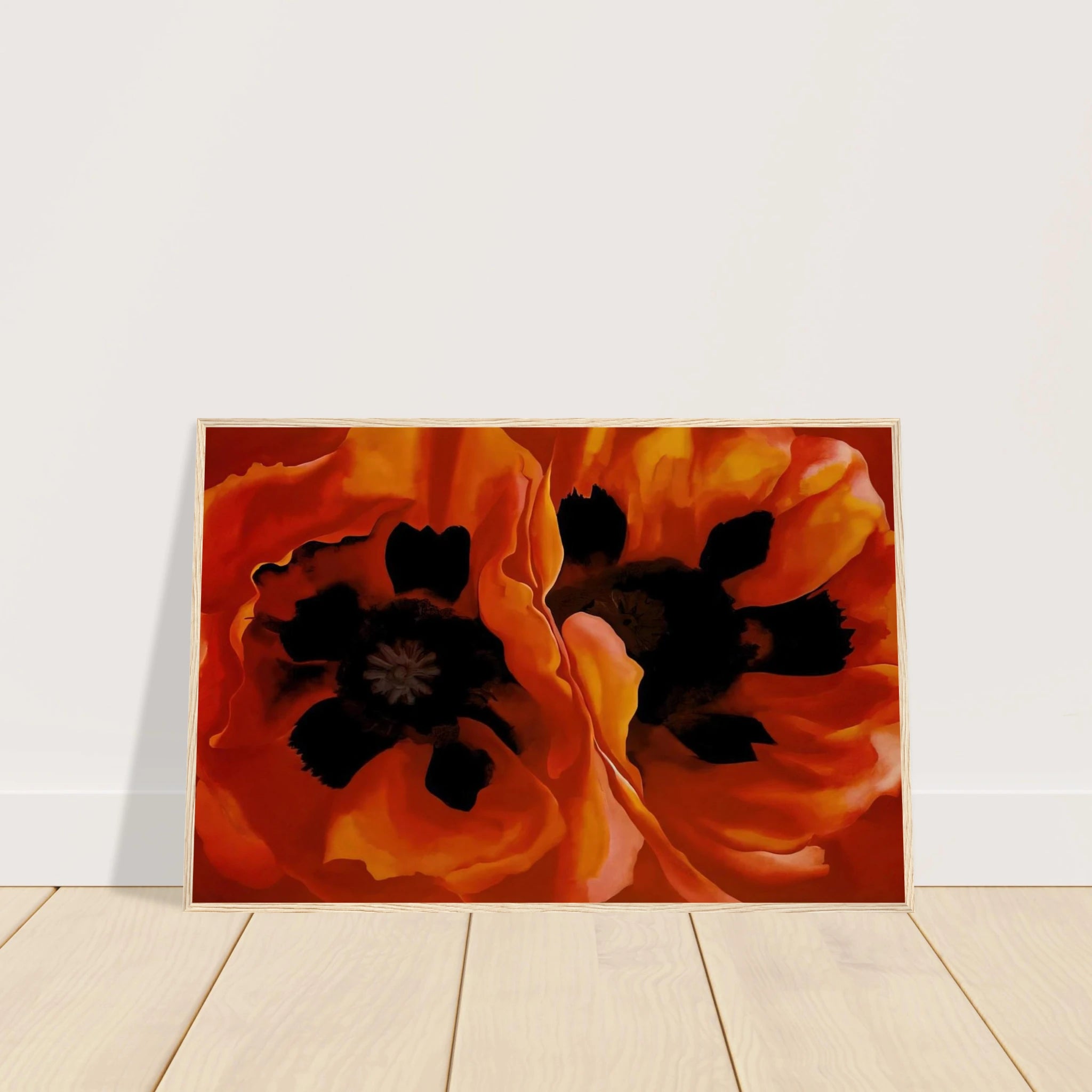 Oriental Poppies Framed Poster | Georgia O'Keeffe Framed Prints Wall Art | Georgia O Keeffe Prints