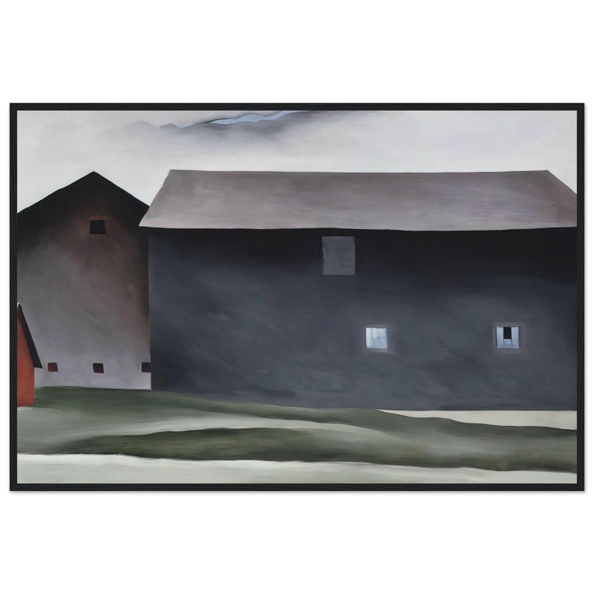 Lake George Barns Framed Poster | Georgia O'Keeffe Framed Prints Wall Art | Georgia O Keeffe Prints