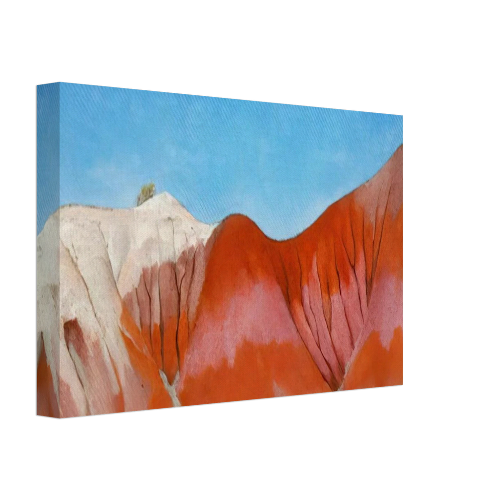 Series near abiquiu, New Mexico - Hills to the left Canvas | Georgia O'Keeffe Canvas | Georgia O Keeffe Prints