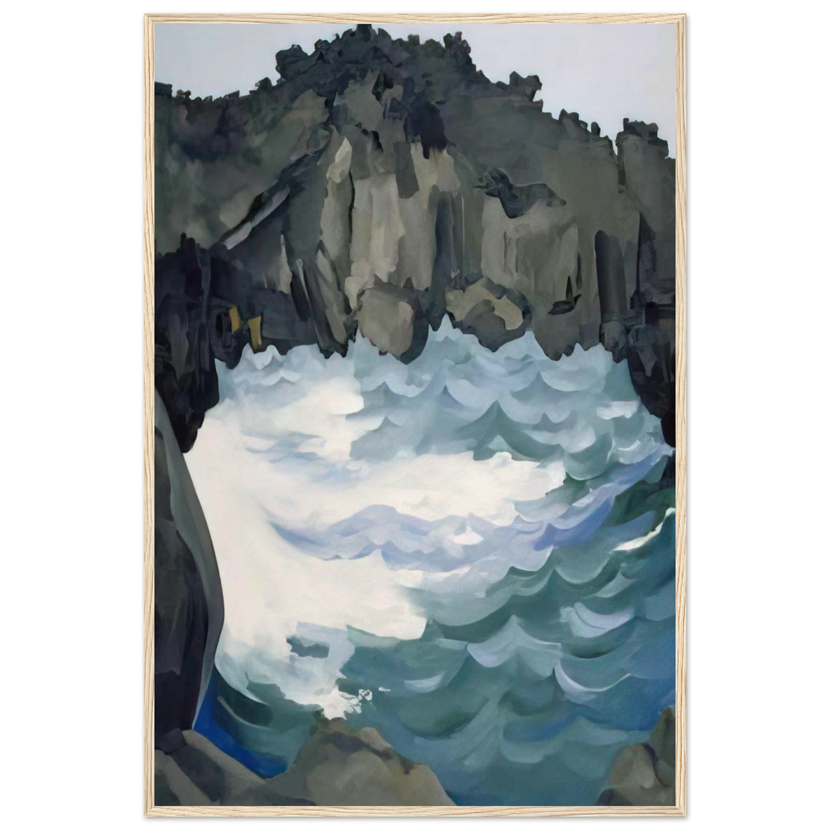 Black Lava Bridge, Hana Coast-No. I Framed Poster | Georgia O'Keeffe Framed Prints Wall Art | Georgia O Keeffe Prints