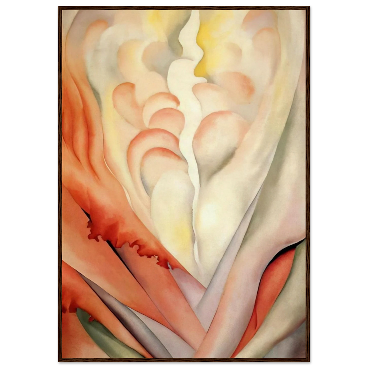 Flower Abstraction Framed Poster | Georgia O'Keeffe Framed Prints Wall Art | Georgia O Keeffe Prints