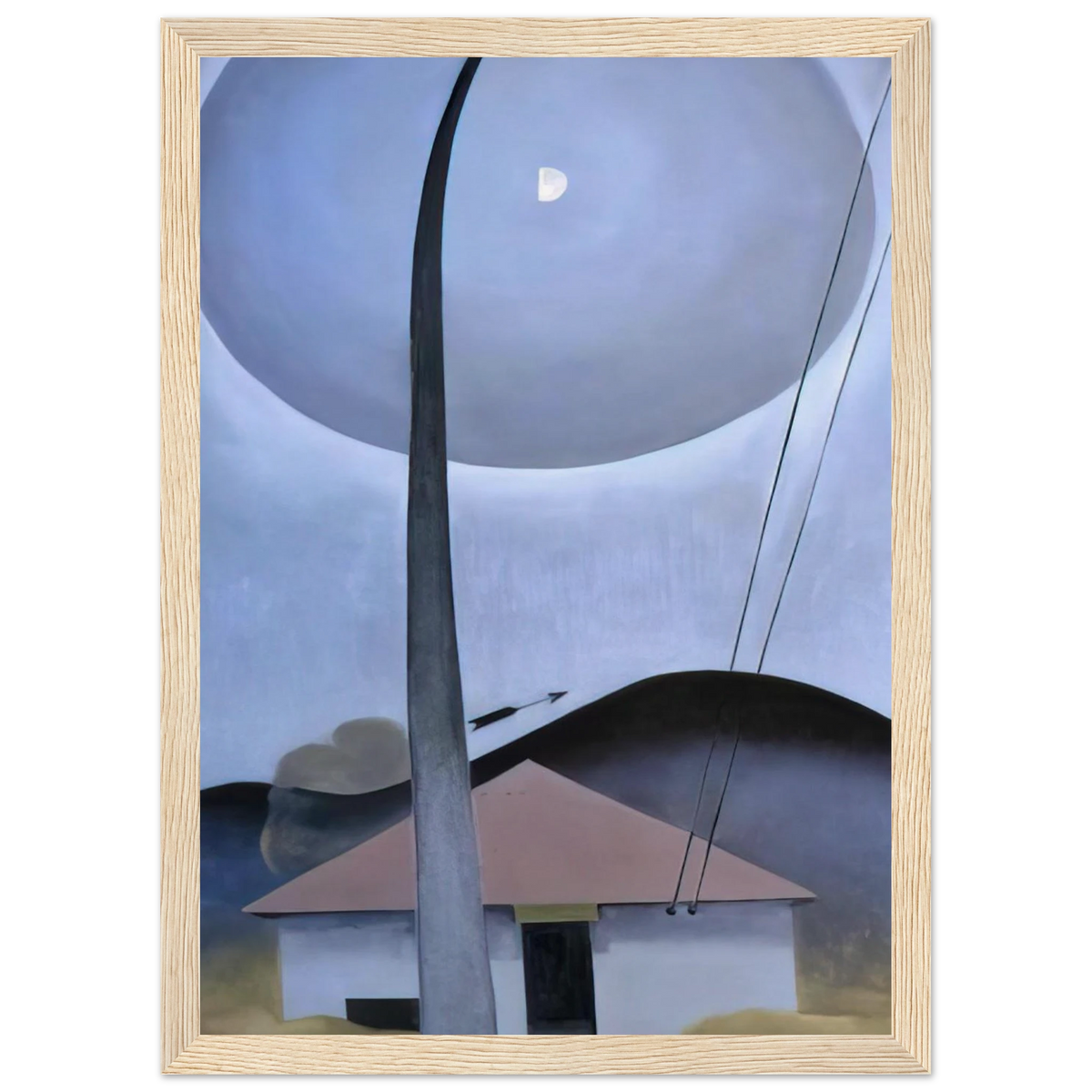 Little House with Flagpole Framed Poster | Georgia O'Keeffe Framed Prints Wall Art | Georgia O Keeffe Prints