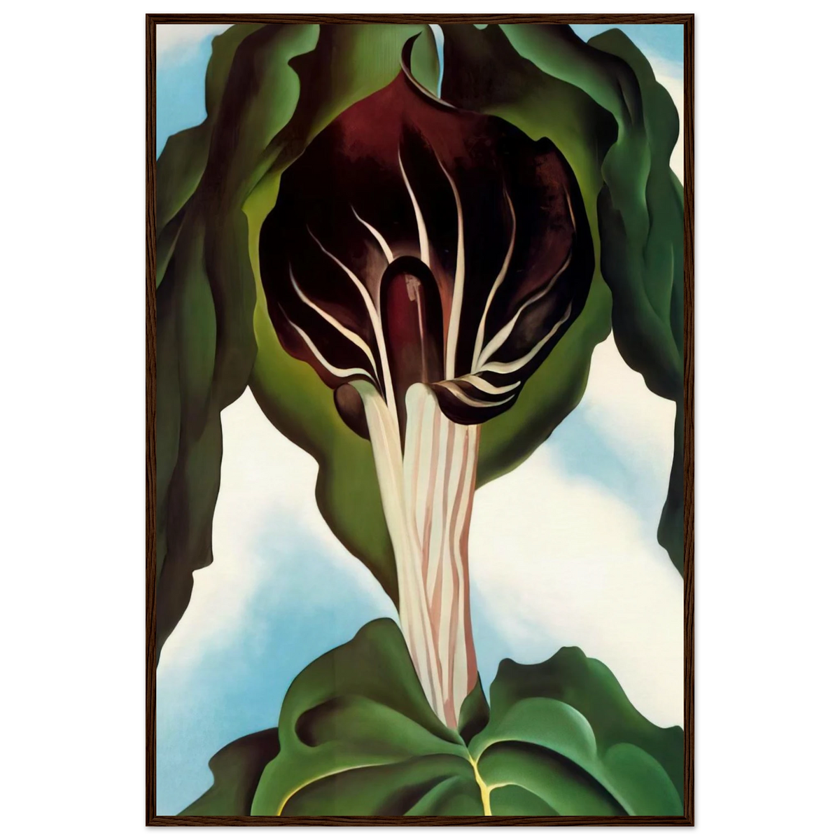Jack-in-the-Pulpit III Framed Poster | Georgia O'Keeffe Framed Prints Wall Art | Georgia O Keeffe Prints