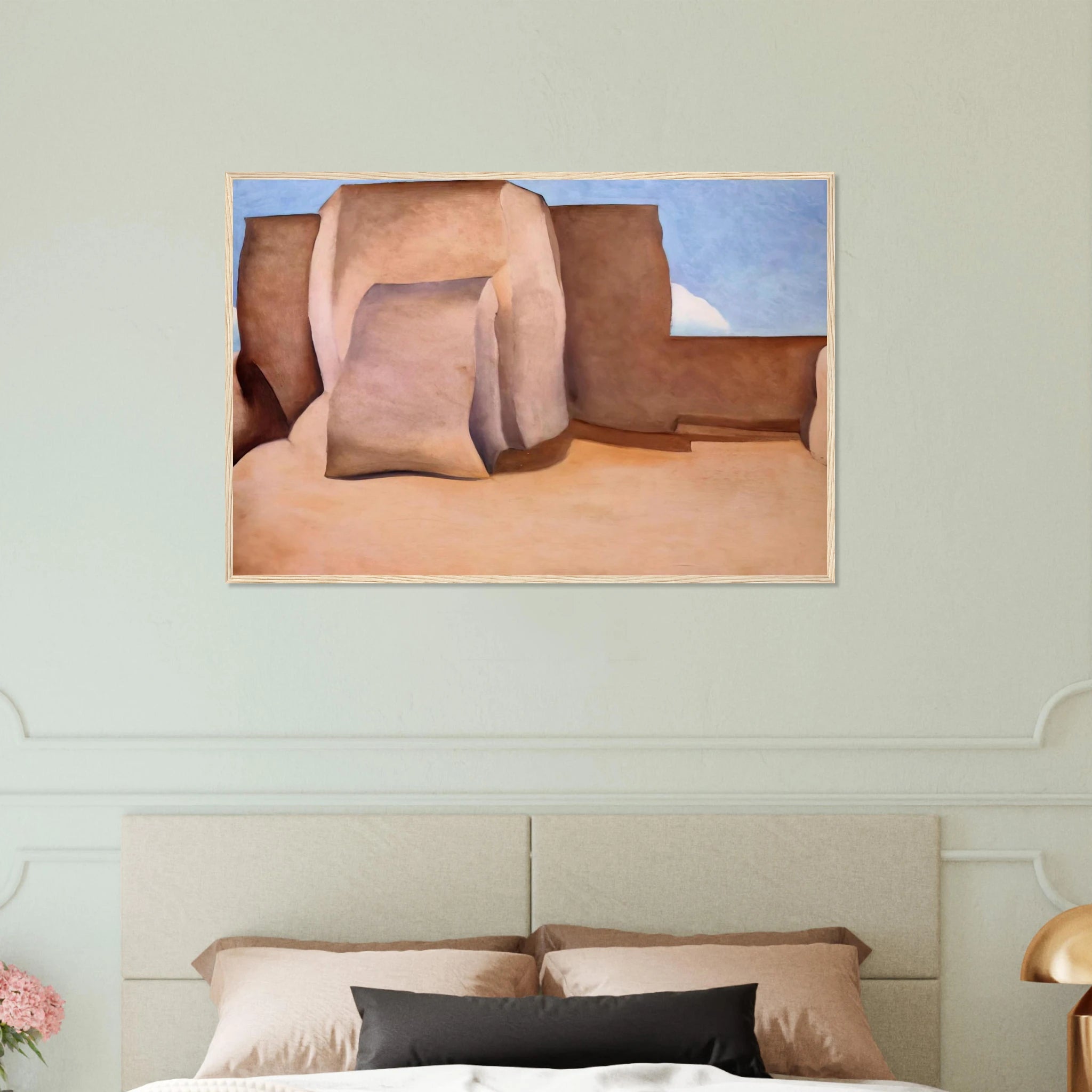 Ranchos Church, New Mexico Framed Poster | Georgia O'Keeffe Framed Prints Wall Art | Georgia O Keeffe Prints