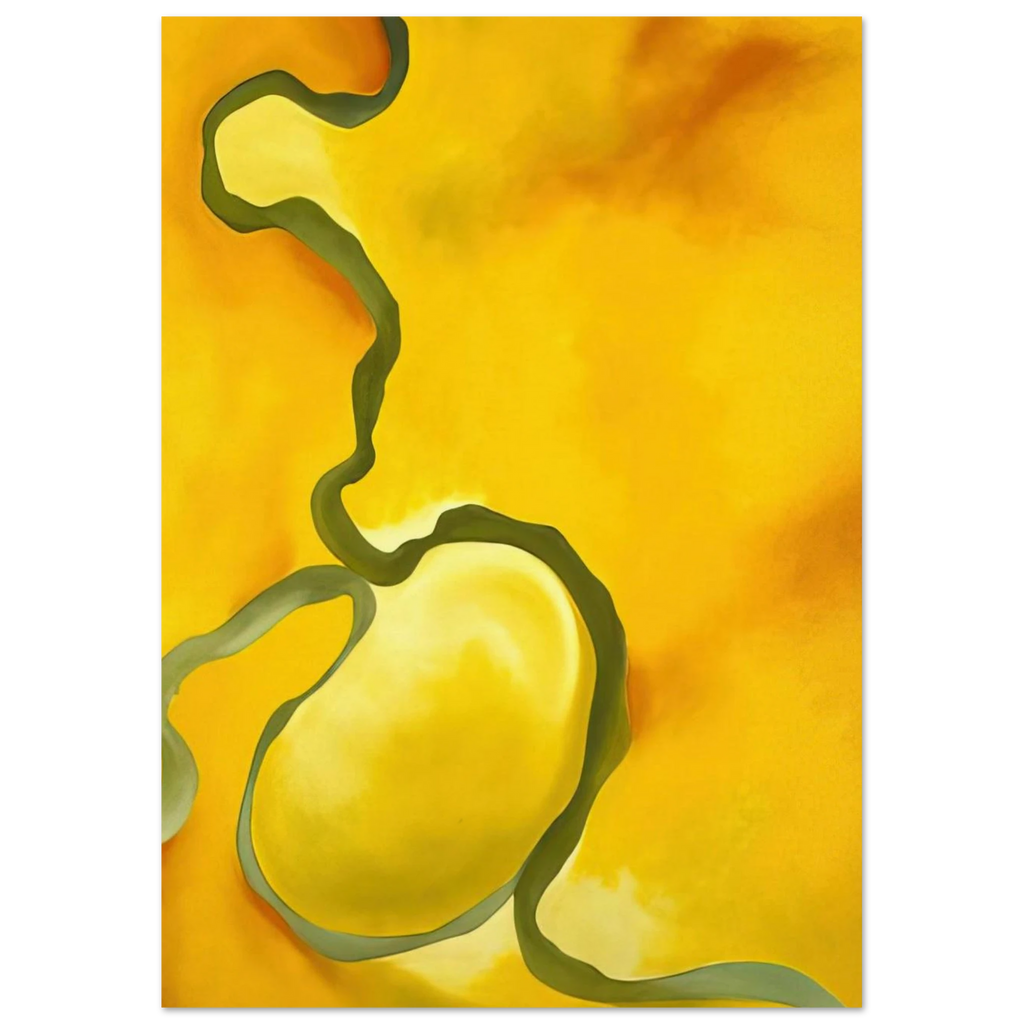 Green, Yellow and Orange Poster | Georgia O'Keeffe Poster | Georgia O Keeffe Prints
