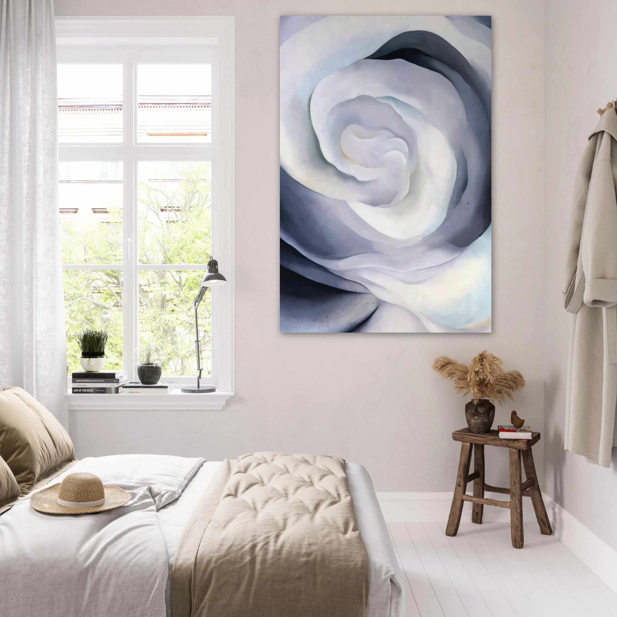 Abstraction White Rose Poster | Georgia O'Keeffe Poster | Georgia O Keeffe Prints