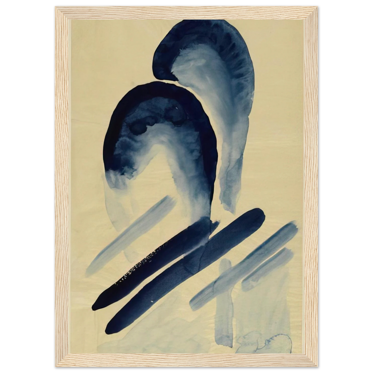 Blue-03 Framed Poster | Georgia O'Keeffe Framed Prints Wall Art | Georgia O Keeffe Prints