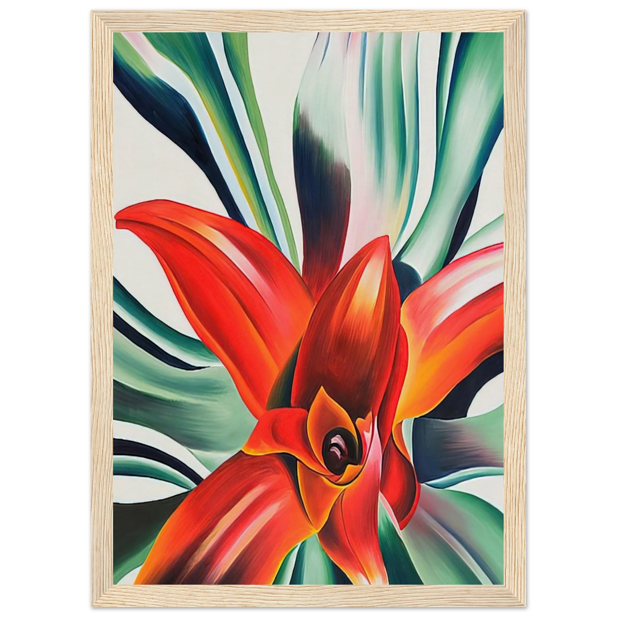 Leaves of a Plant Framed Poster | Georgia O'Keeffe Framed Prints Wall Art | Georgia O Keeffe Prints