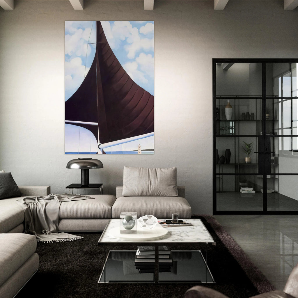 Brown Sail, Wing on Wing, Nassau Poster | Georgia O'Keeffe Poster | Georgia O Keeffe Prints