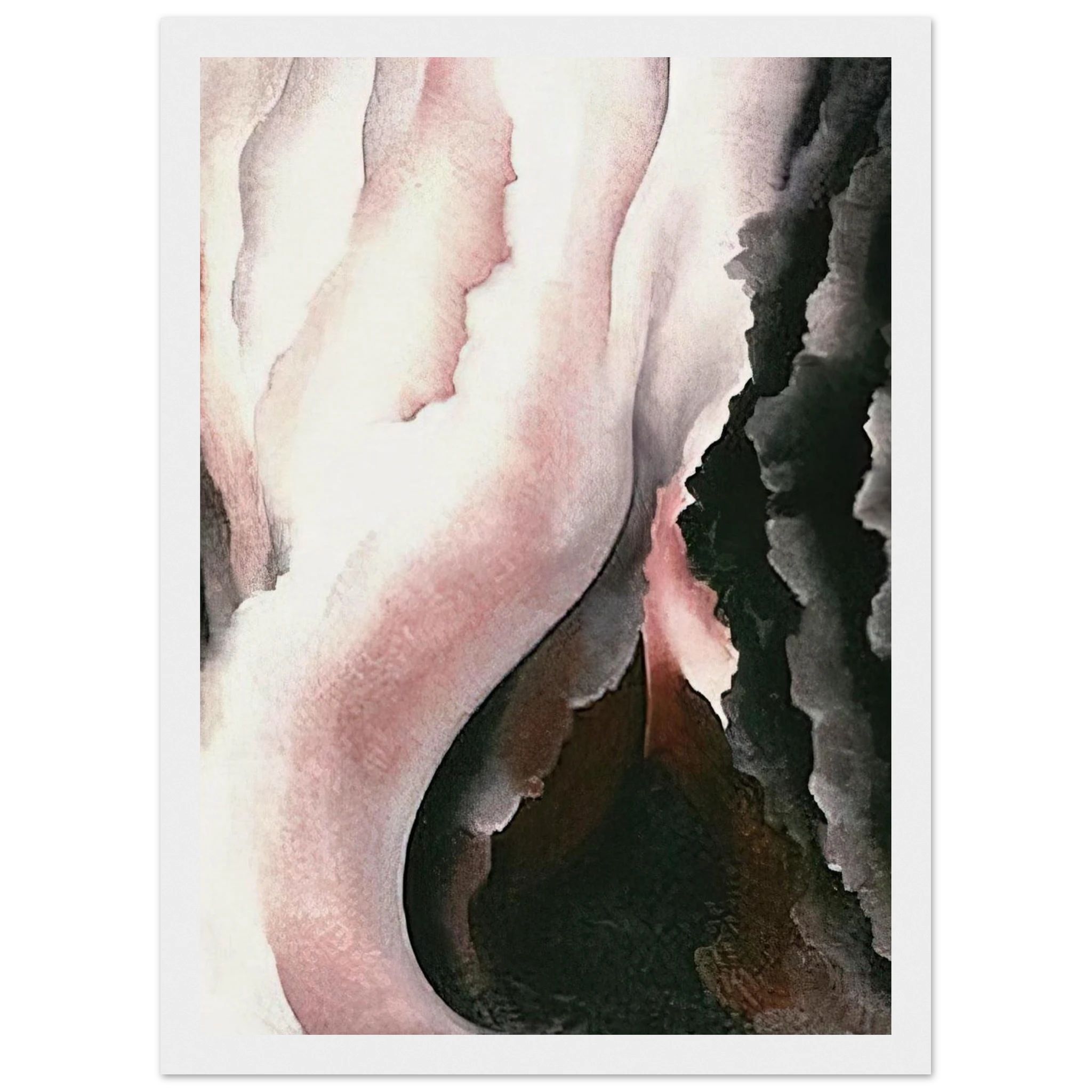 Dark Iris ?2 Framed Poster | Georgia O'Keeffe Framed Prints Wall Art | Georgia O Keeffe Prints