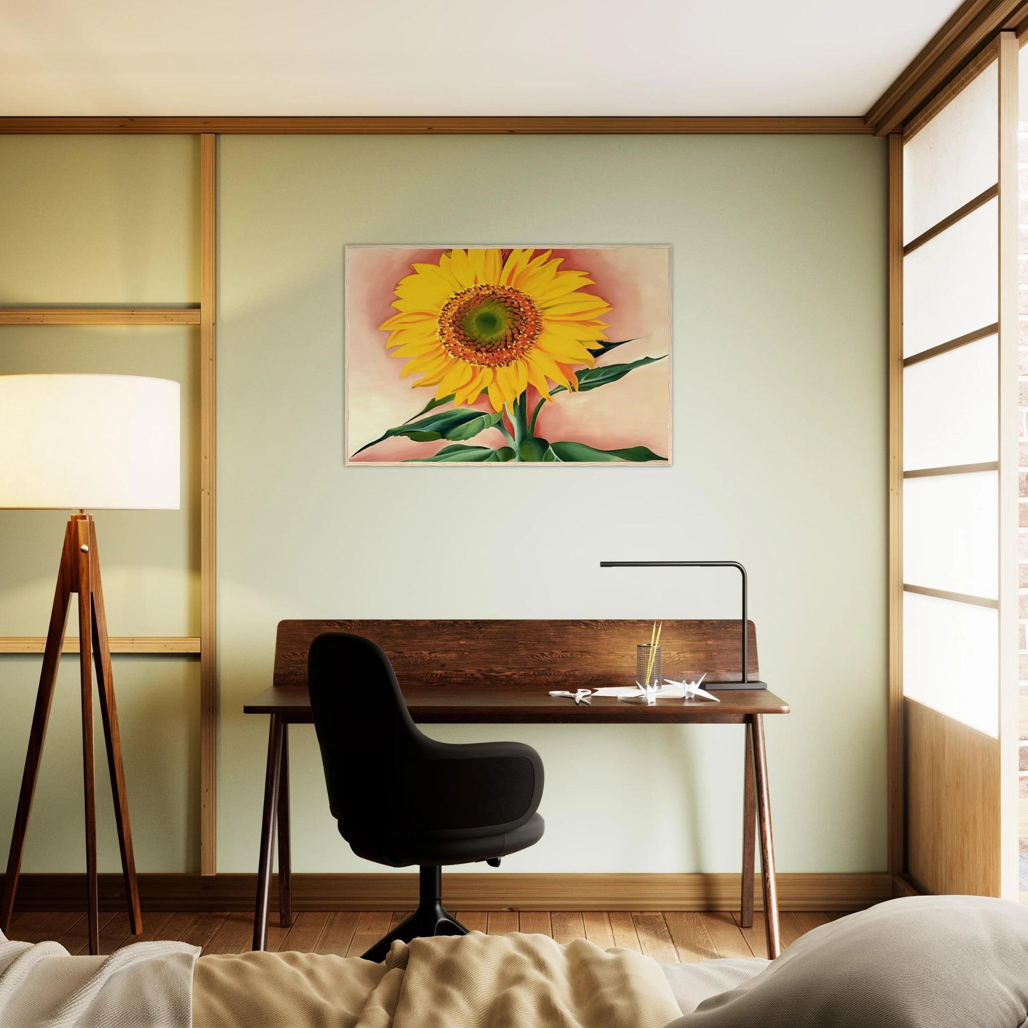 A Sunflower from Maggie Framed Poster | Georgia O'Keeffe Framed Prints Wall Art | Georgia O Keeffe Prints