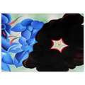 Black Hollyhock - Blue Larkspur Poster | Georgia O'Keeffe Poster | Georgia O Keeffe Prints