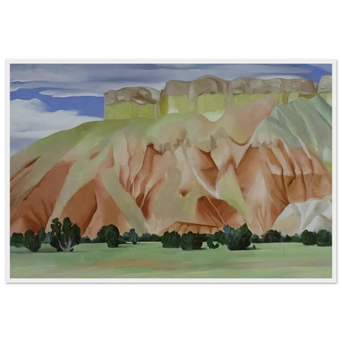 My Backyard Framed Poster | Georgia O'Keeffe Framed Prints Wall Art | Georgia O Keeffe Prints