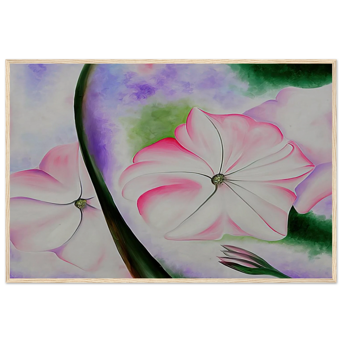Petunia No. 2 Framed Poster | Georgia O'Keeffe Framed Prints Wall Art | Georgia O Keeffe Prints