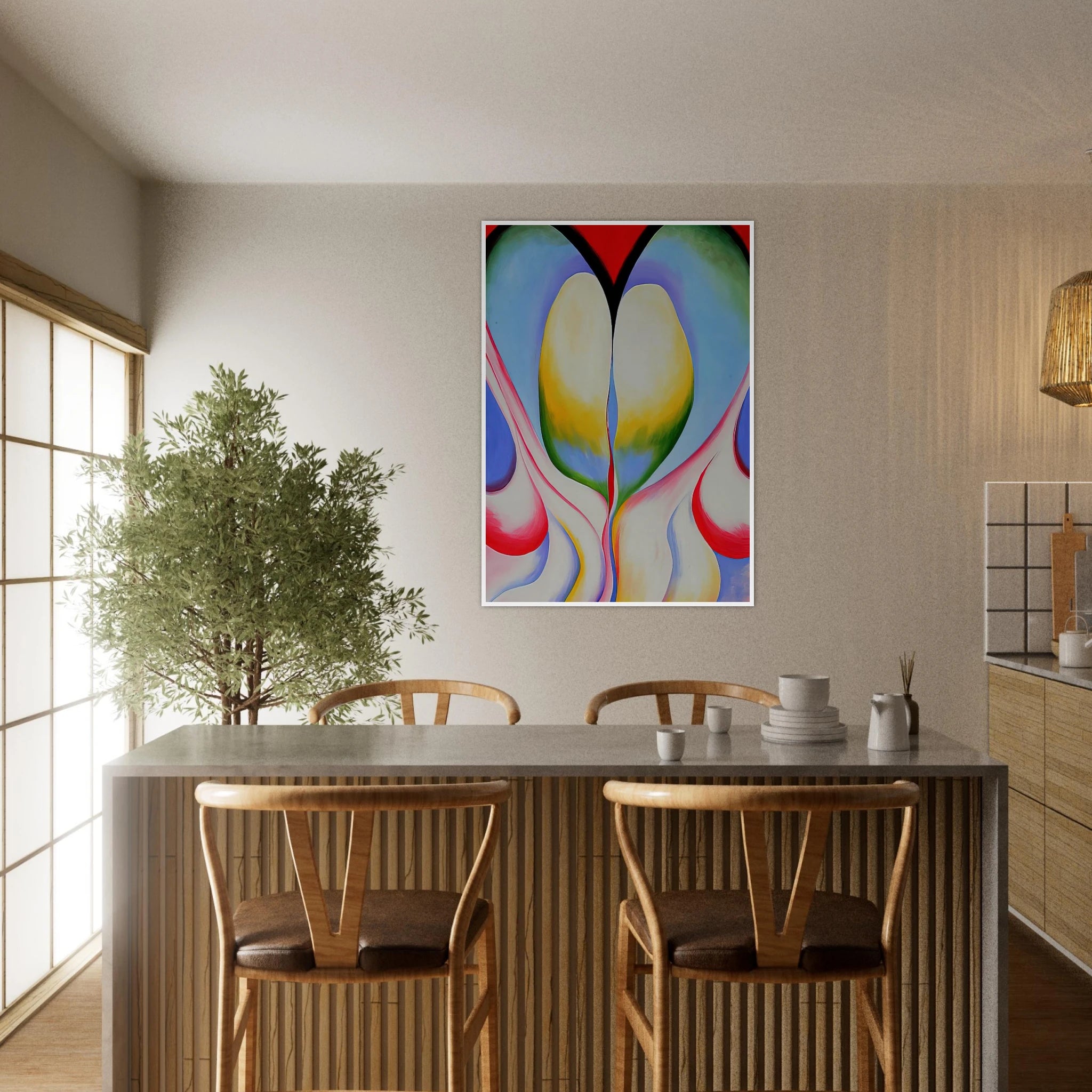 Series 1, No. 8 Framed Poster | Georgia O'Keeffe Framed Prints Wall Art | Georgia O Keeffe Prints