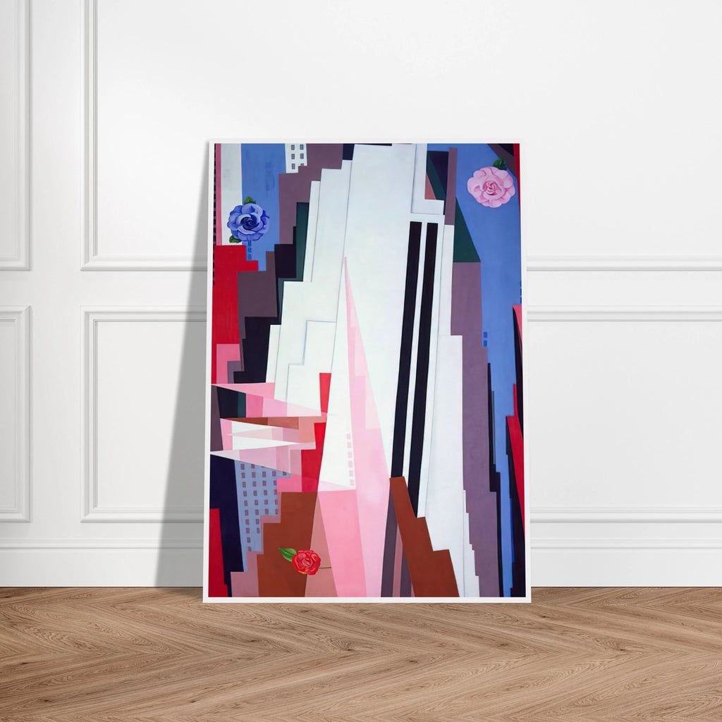 Manhattan Framed Poster | Georgia O'Keeffe Framed Prints Wall Art | Georgia O Keeffe Prints