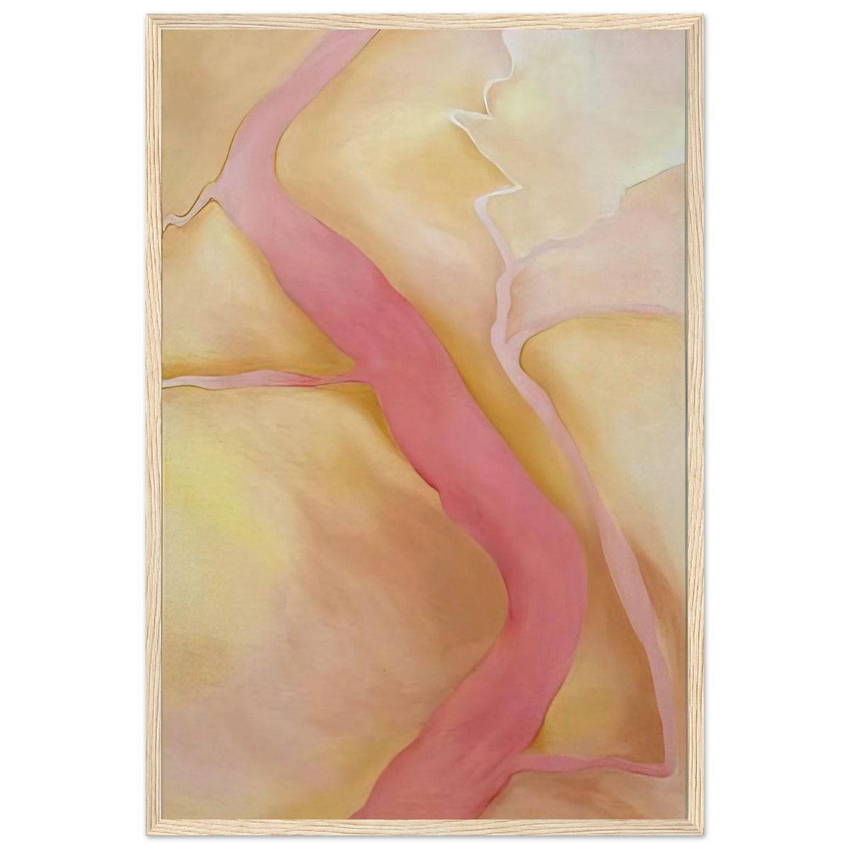 It Was Yellow and Pink II Framed Poster | Georgia O'Keeffe Framed Prints Wall Art | Georgia O Keeffe Prints
