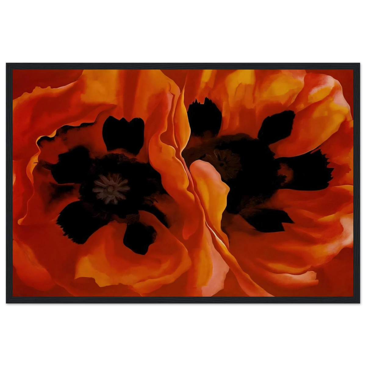 Oriental Poppies Framed Poster | Georgia O'Keeffe Framed Prints Wall Art | Georgia O Keeffe Prints