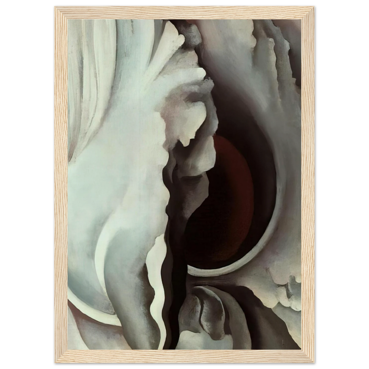 Black Iris Framed Poster | Georgia O'Keeffe Framed Prints Wall Art | Georgia O Keeffe Prints