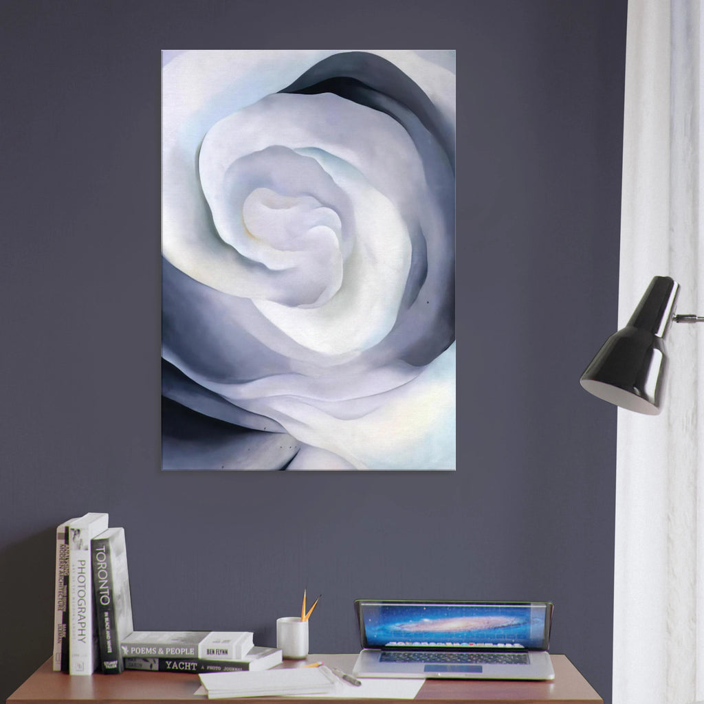 Abstraction White Rose Canvas | Georgia O'Keeffe Canvas | Georgia O Keeffe Prints