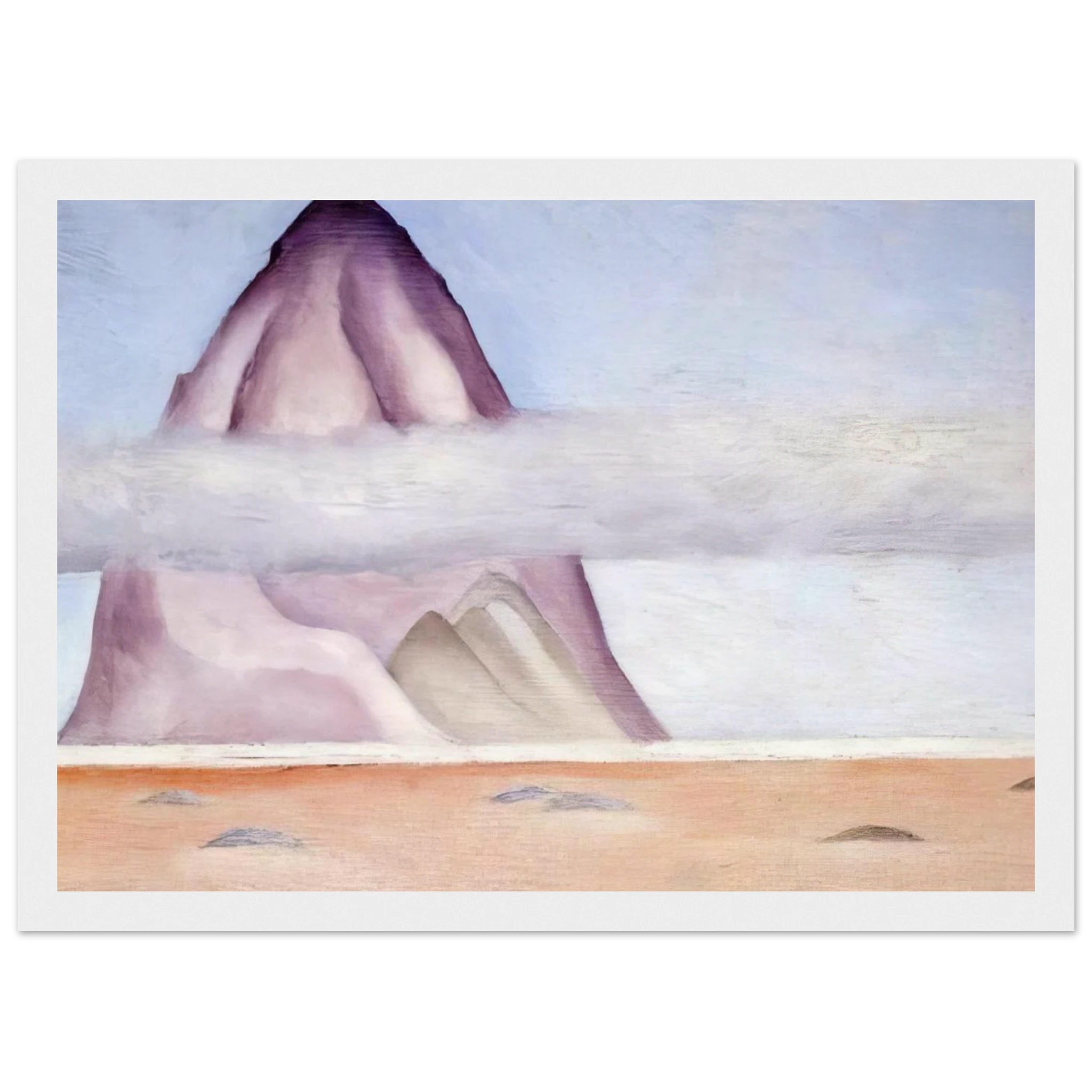 Misty - A Memory Framed Poster | Georgia O'Keeffe Framed Prints Wall Art | Georgia O Keeffe Prints