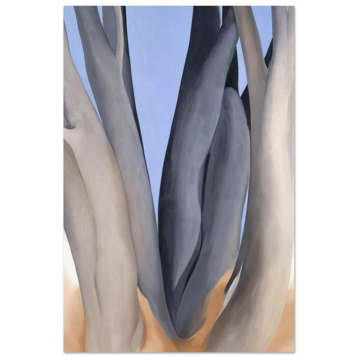 Dark Tree Trunks Poster | Georgia O'Keeffe Poster | Georgia O Keeffe Prints