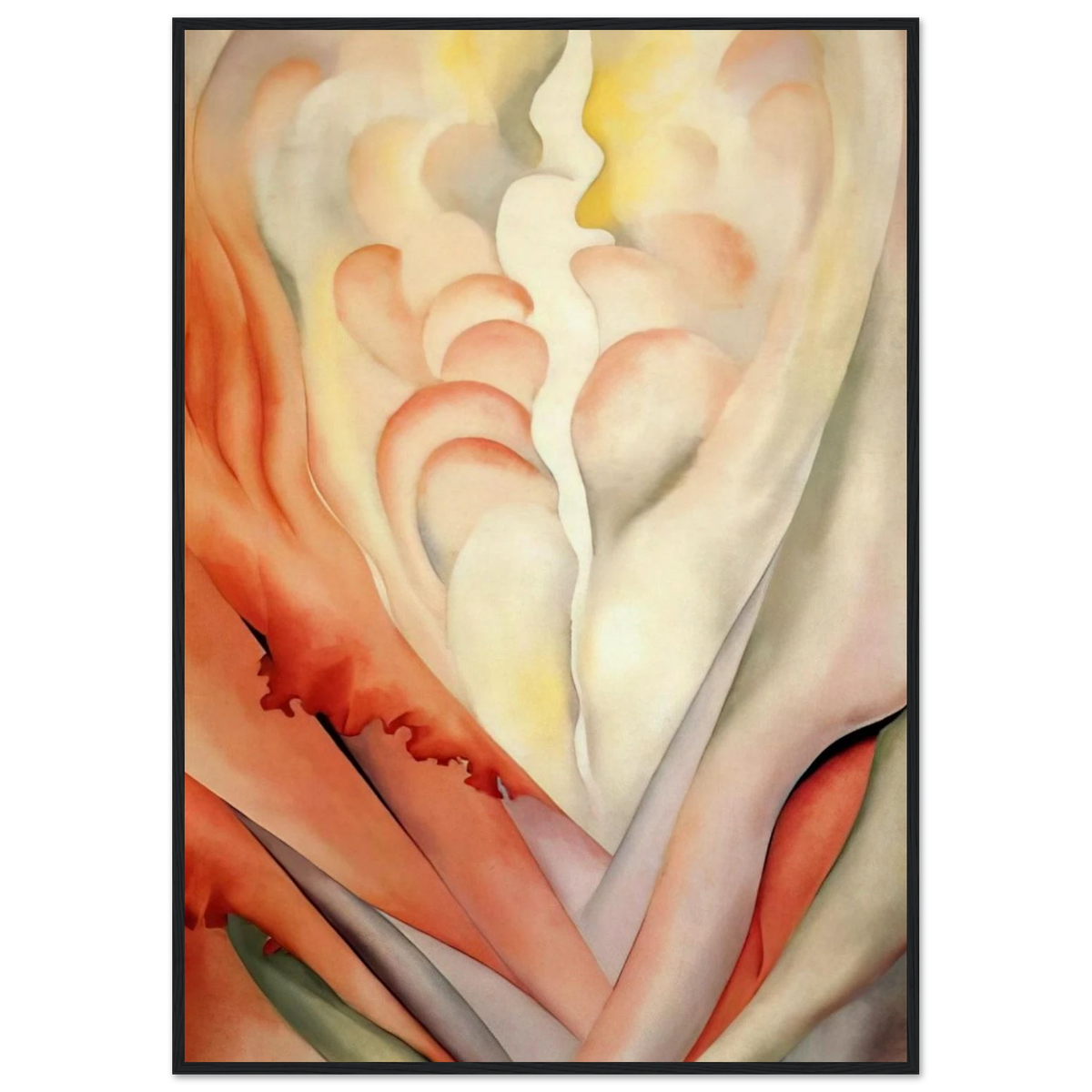 Flower Abstraction Framed Poster | Georgia O'Keeffe Framed Prints Wall Art | Georgia O Keeffe Prints