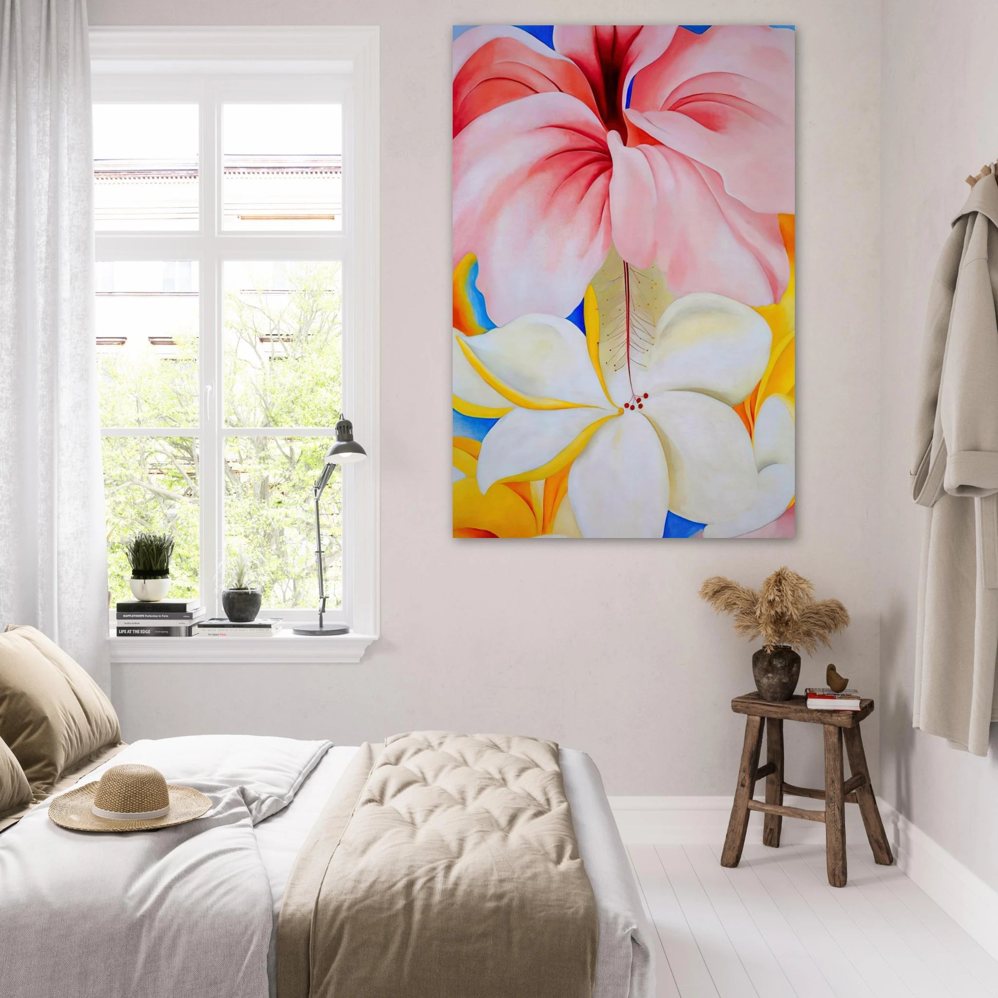 Hibiscus with Plumeria Poster | Georgia O'Keeffe Poster | Georgia O Keeffe Prints