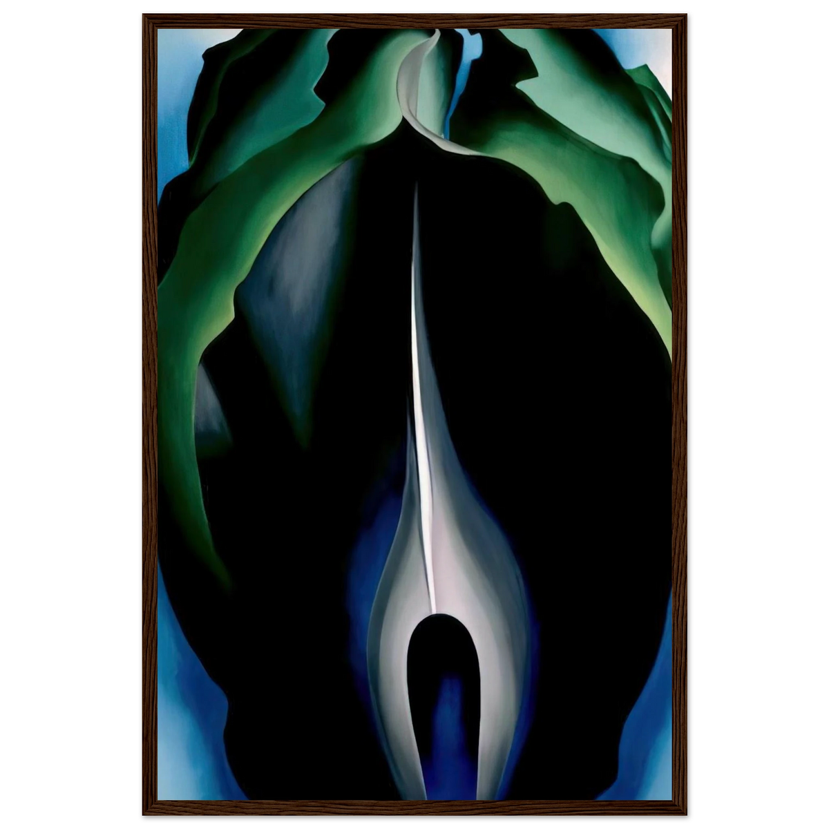 Jack-in-the-Pulpit No. IV Framed Poster | Georgia O'Keeffe Framed Prints Wall Art | Georgia O Keeffe Prints