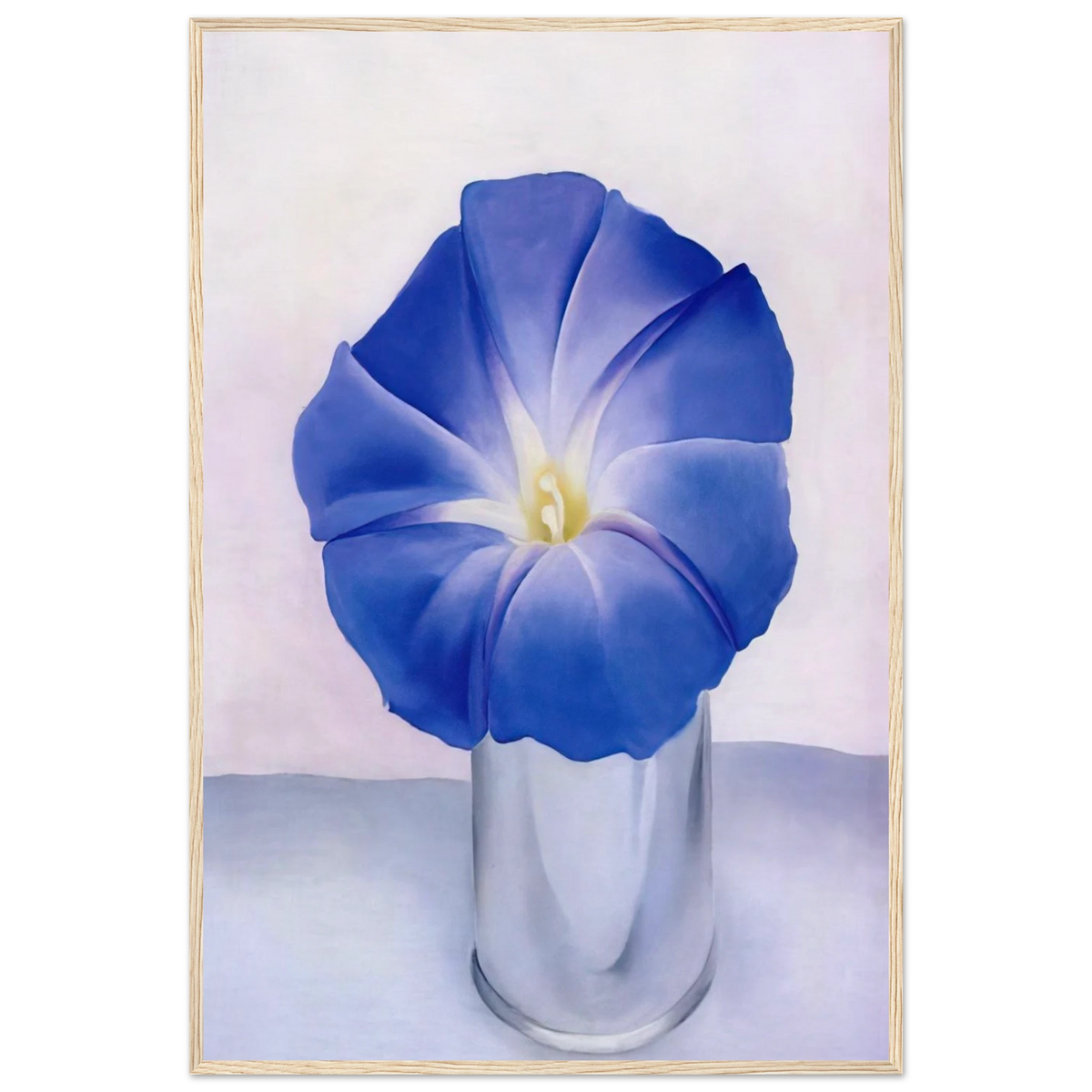 Blue Morning Glory Framed Poster | Georgia O'Keeffe Framed Prints Wall Art | Georgia O Keeffe Prints