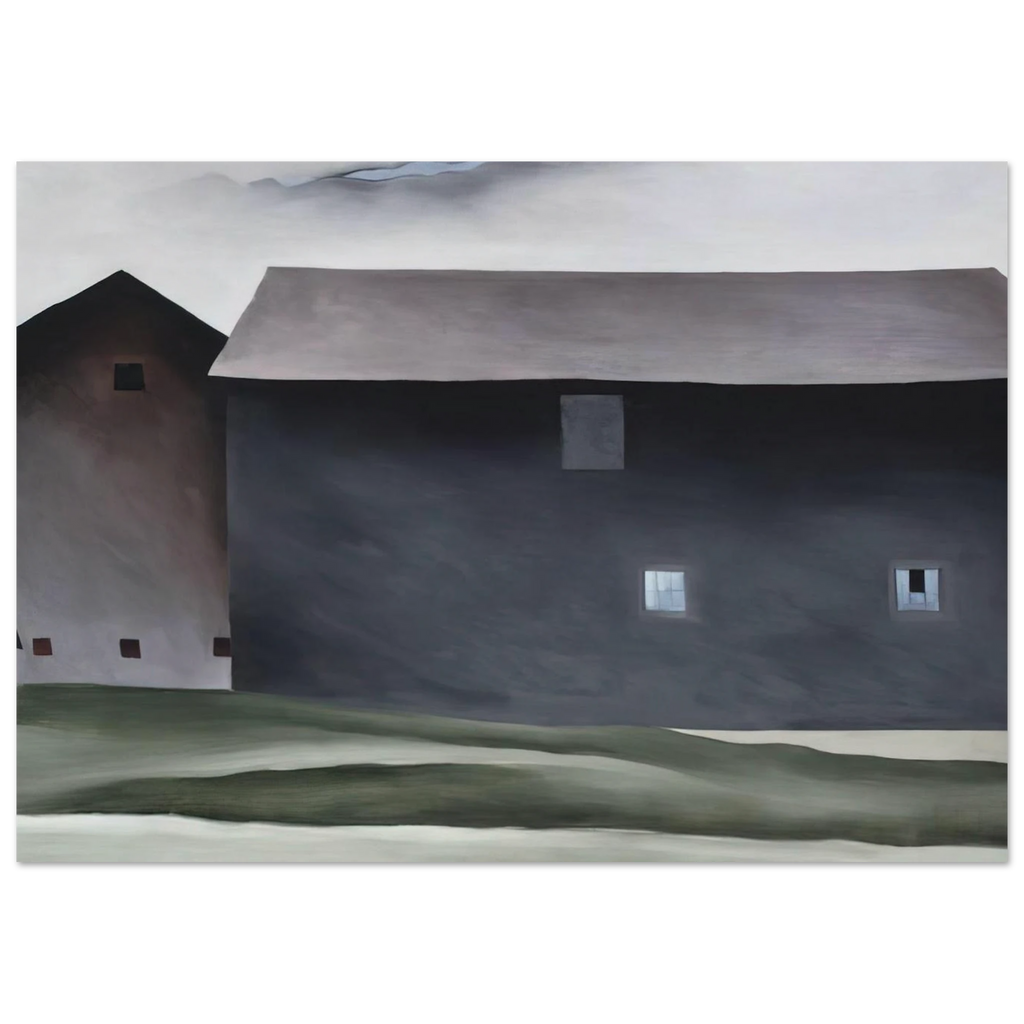 Lake George Barns Poster | Georgia O'Keeffe Poster | Georgia O Keeffe Prints
