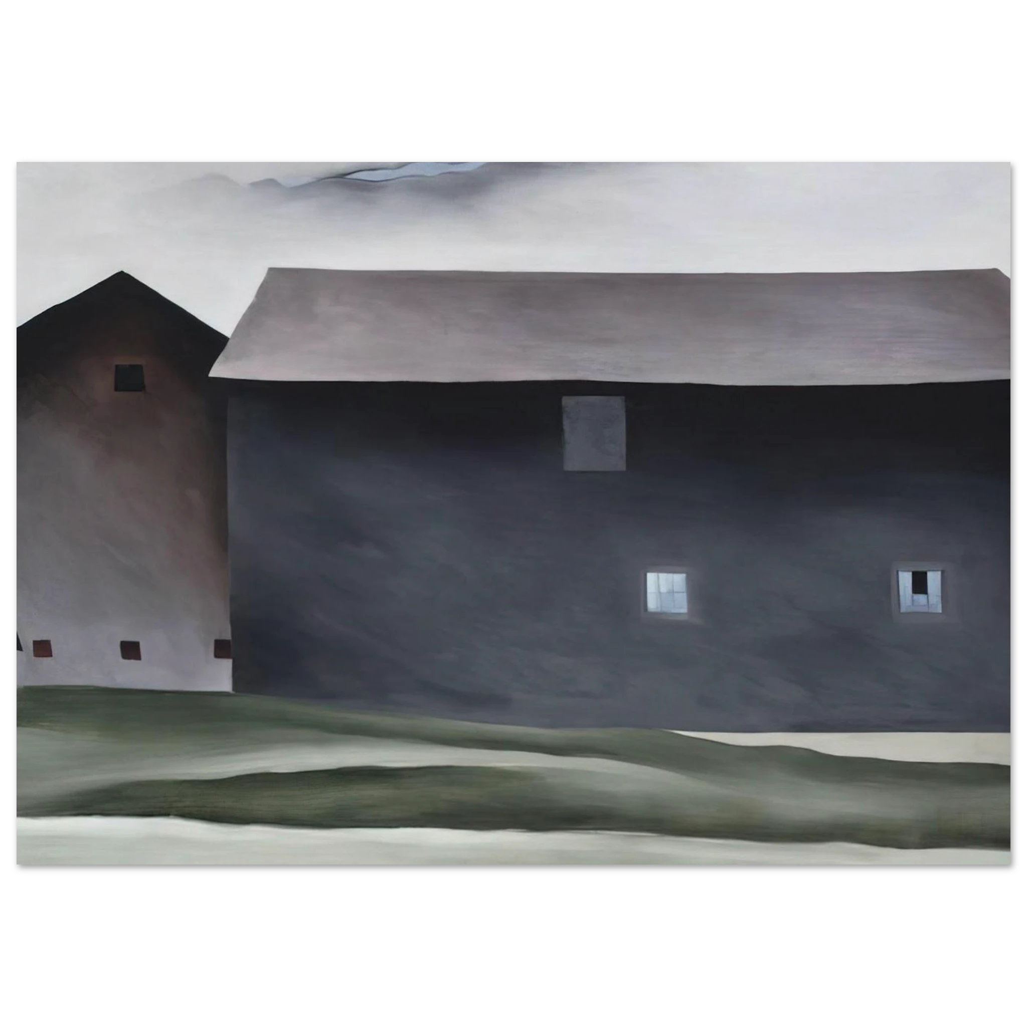 Lake George Barns Poster | Georgia O'Keeffe Poster | Georgia O Keeffe Prints
