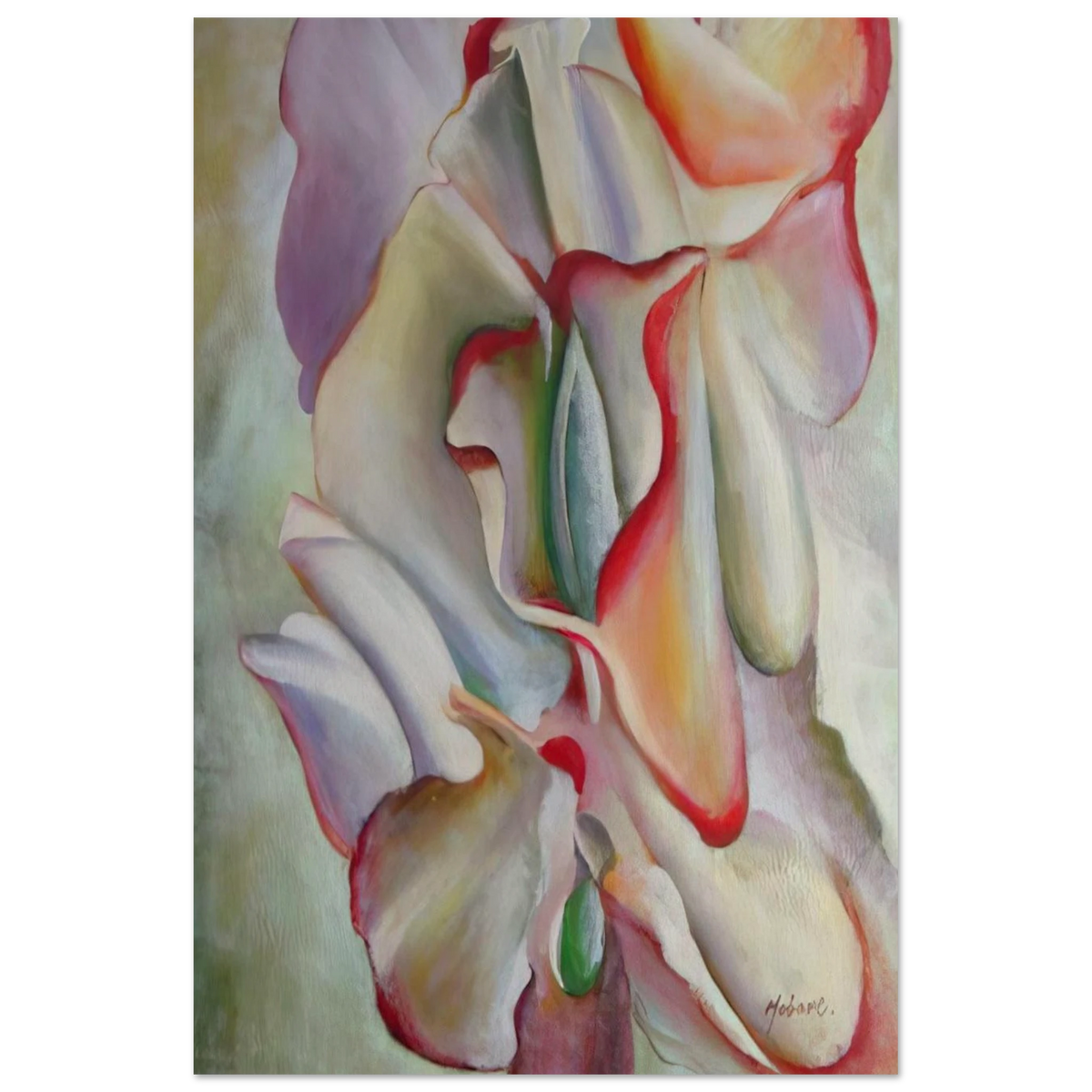 Pink Sweet Peas Poster | Georgia O'Keeffe Poster | Georgia O Keeffe Prints