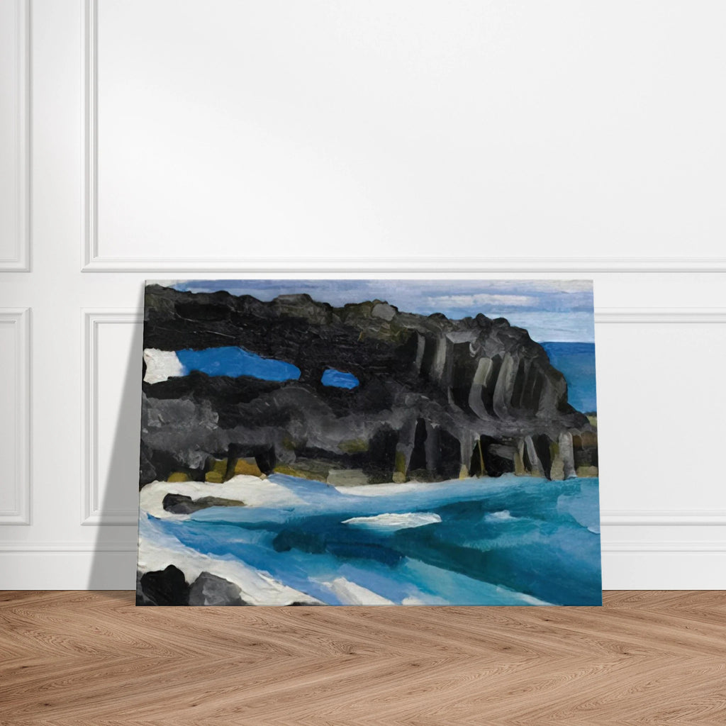 Black Lava Bridge, Hana Coast-No. II Canvas | Georgia O'Keeffe Canvas | Georgia O Keeffe Prints