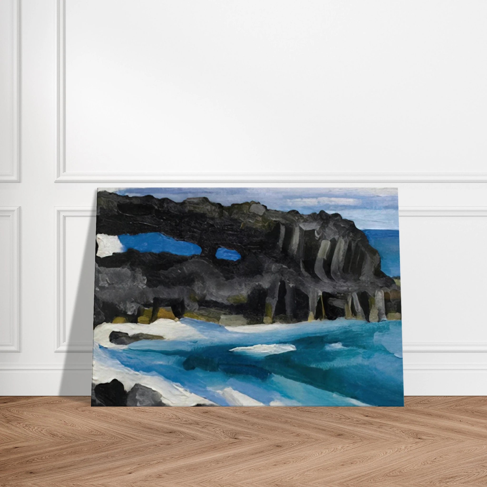Black Lava Bridge, Hana Coast-No. II Canvas | Georgia O'Keeffe Canvas | Georgia O Keeffe Prints