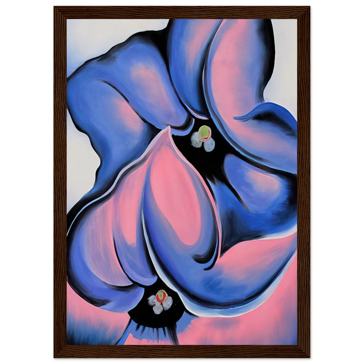 Purple Petunia Framed Poster | Georgia O'Keeffe Framed Prints Wall Art | Georgia O Keeffe Prints
