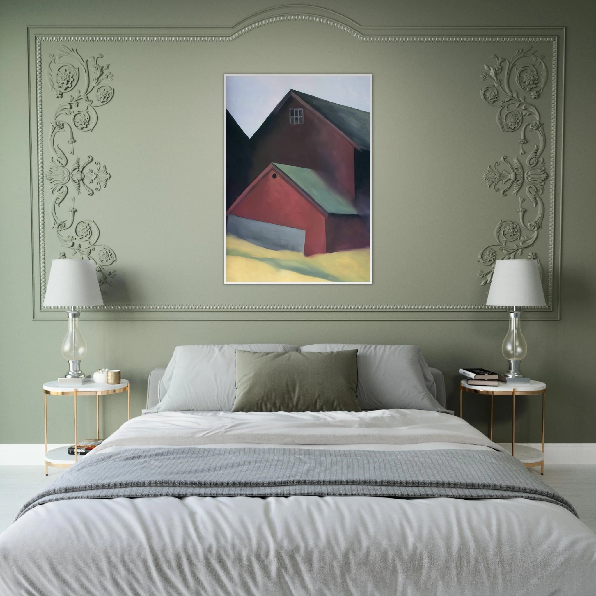 Ends Of Barns Framed Poster | Georgia O'Keeffe Framed Prints Wall Art | Georgia O Keeffe Prints