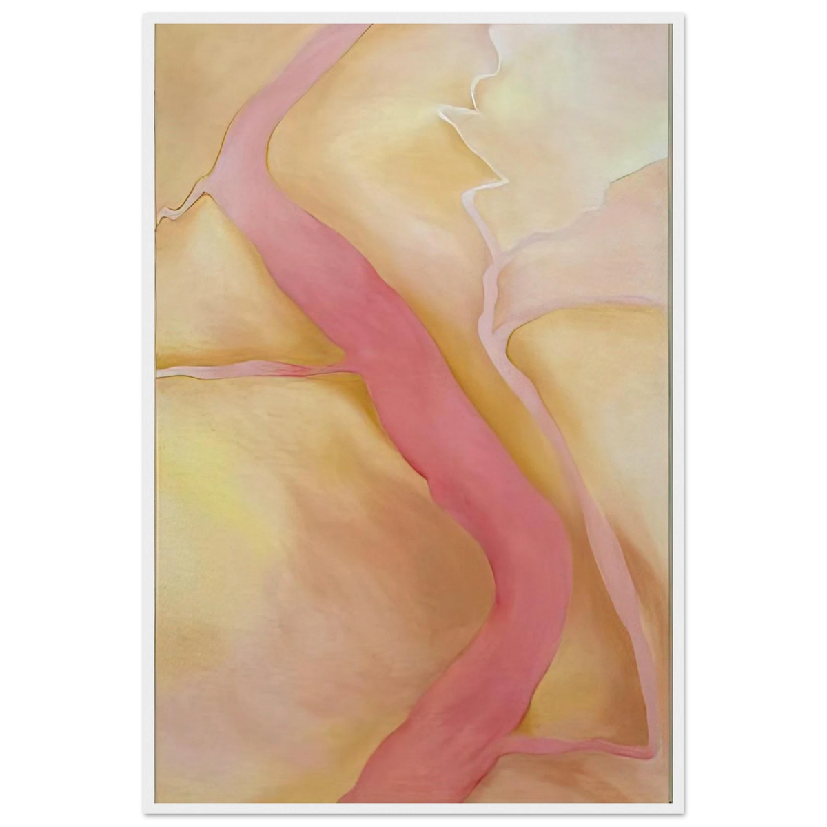 It Was Yellow and Pink II Framed Poster | Georgia O'Keeffe Framed Prints Wall Art | Georgia O Keeffe Prints