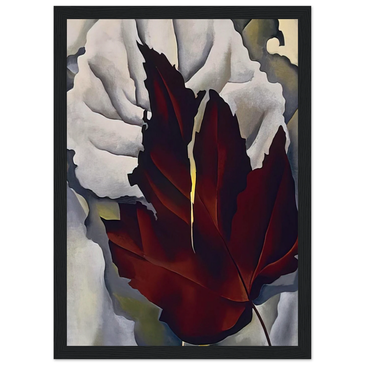 Pattern of Leaves Framed Poster | Georgia O'Keeffe Framed Prints Wall Art | Georgia O Keeffe Prints