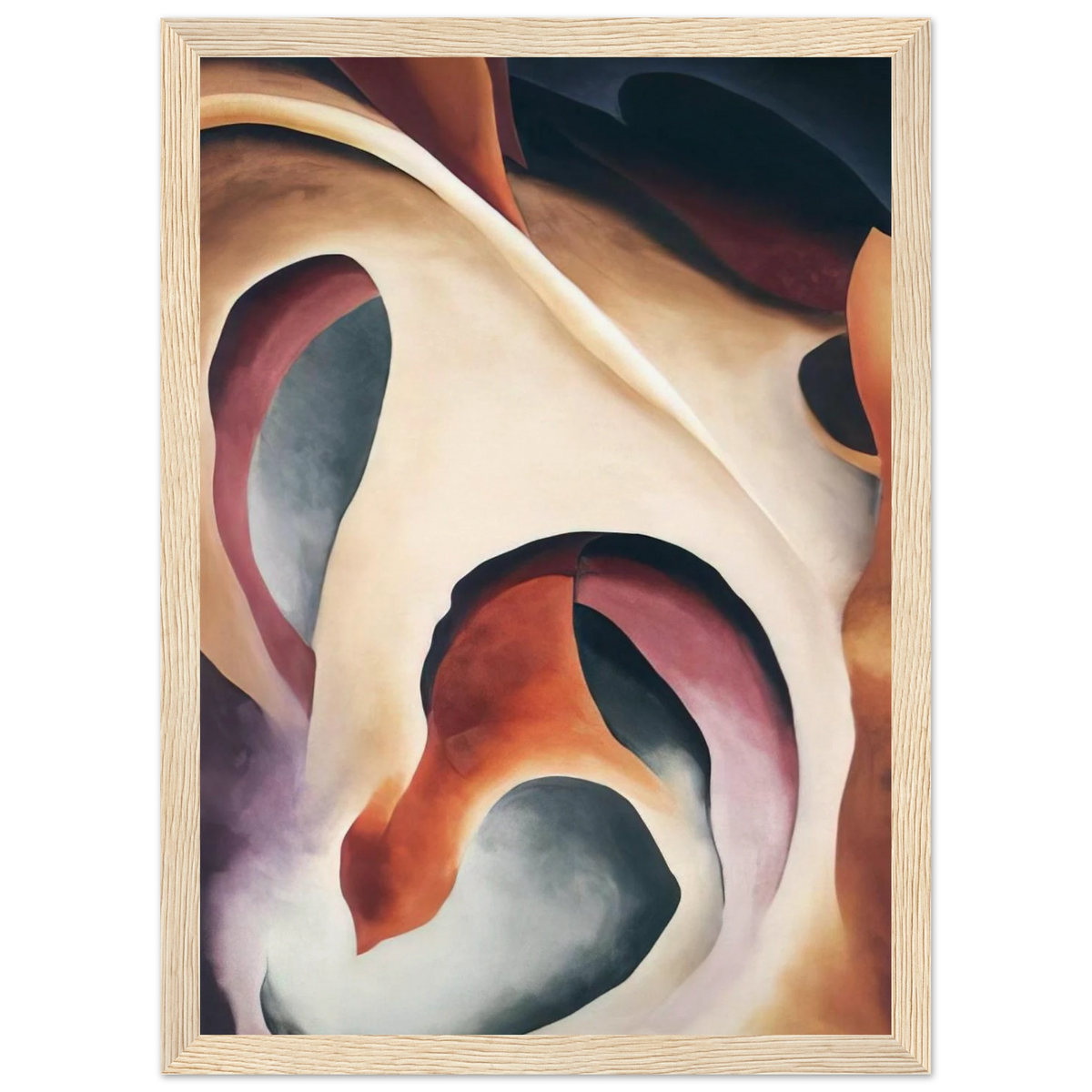 Leaf Motif 2 Framed Poster | Georgia O'Keeffe Framed Prints Wall Art | Georgia O Keeffe Prints