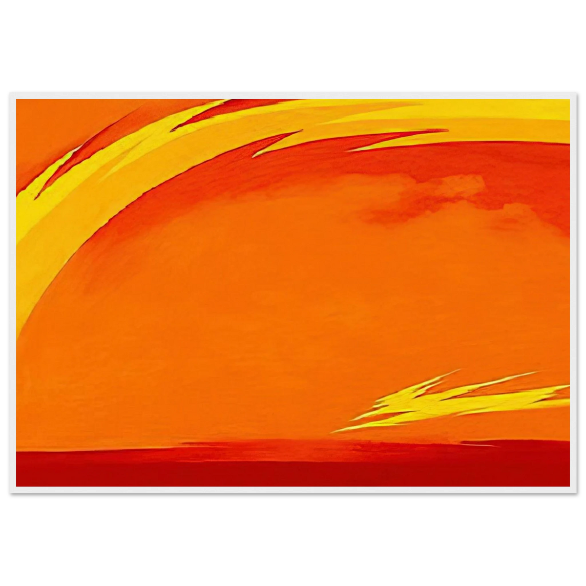 From the Plains II Framed Poster | Georgia O'Keeffe Framed Prints Wall Art | Georgia O Keeffe Prints