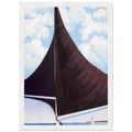 Brown Sail, Wing on Wing, Nassau Framed Poster | Georgia O'Keeffe Framed Prints Wall Art | Georgia O Keeffe Prints